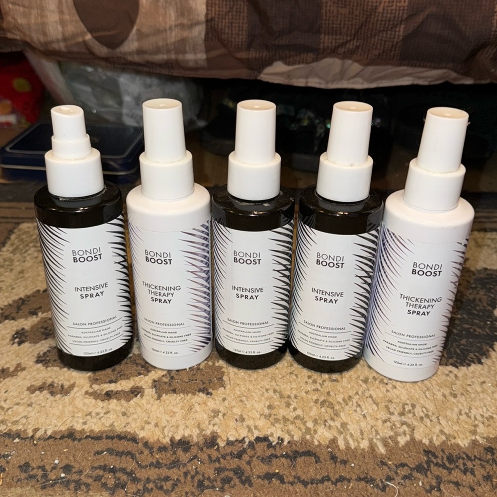 BONDI BOOST 3 Intensive Spray & 2 Thickening Sprays NEW $100 worth of product
